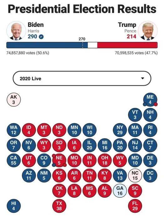 美国大选最新总统票数动态分析