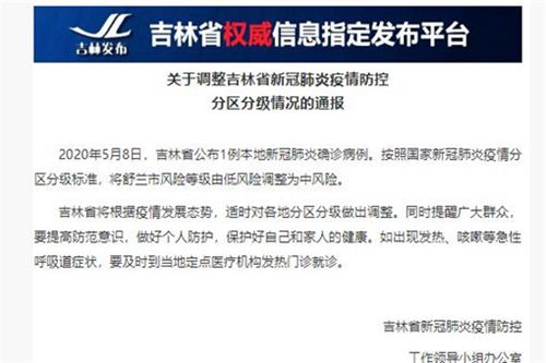 吉林省新冠肺炎最新通报